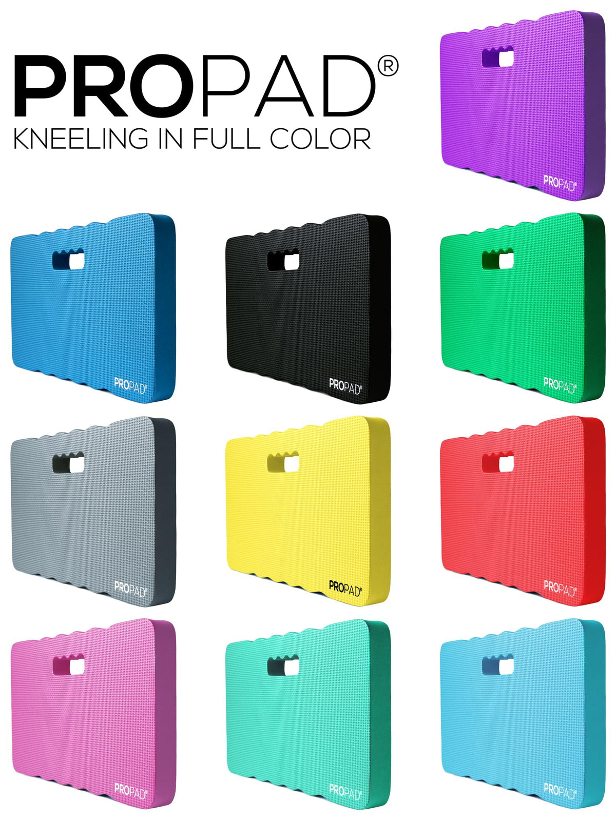 RED Home Club Portable Kneeling Pad with built-in handle for easy transport