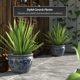 Red Lantern planter side profile showcasing elegant high-shouldered form for refined spaces