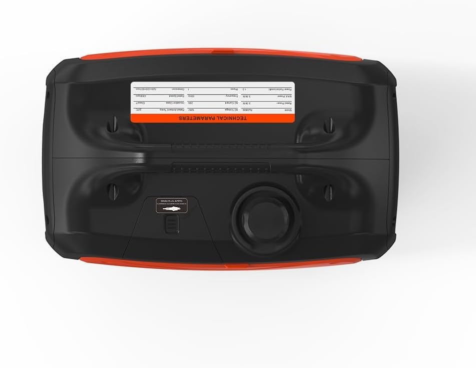 Redact 57-lb unit with a handle for easy transport