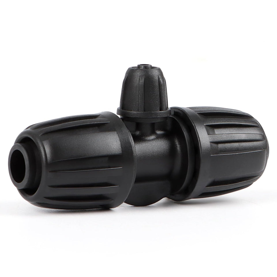 RedChili 12-pack drip fittings enable secure, leak-free connections for garden irrigation.