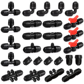 RedChili 27-piece fittings kit overview for versatile irrigation projects.