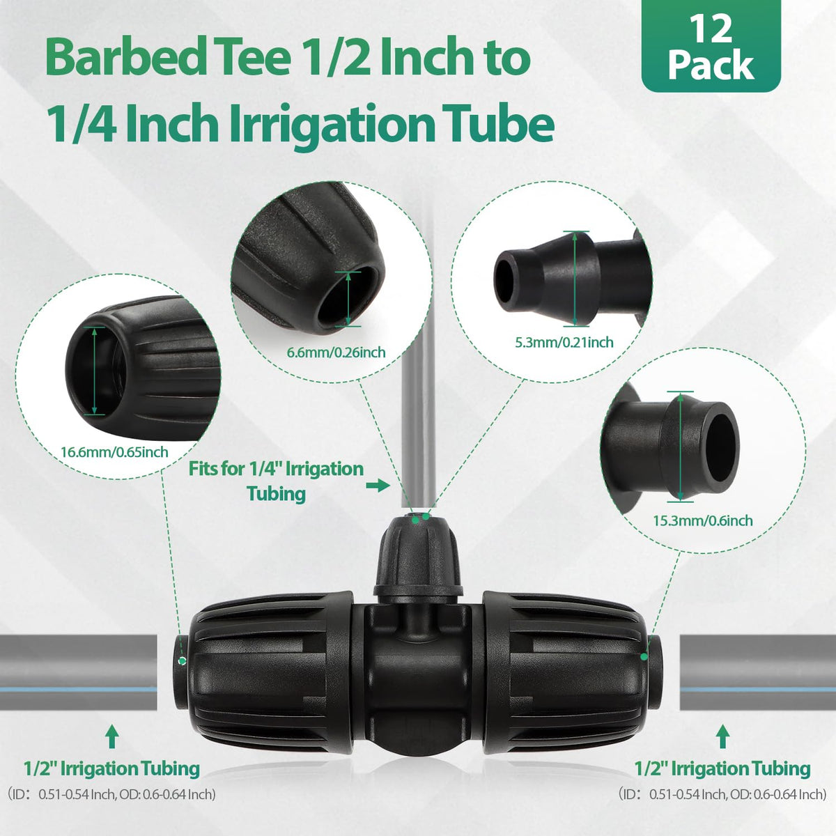 RedChili barbed connectors provide a tight grip on tubing for reliable setups.