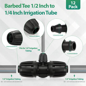 RedChili barbed connectors provide a tight grip on tubing for reliable setups.