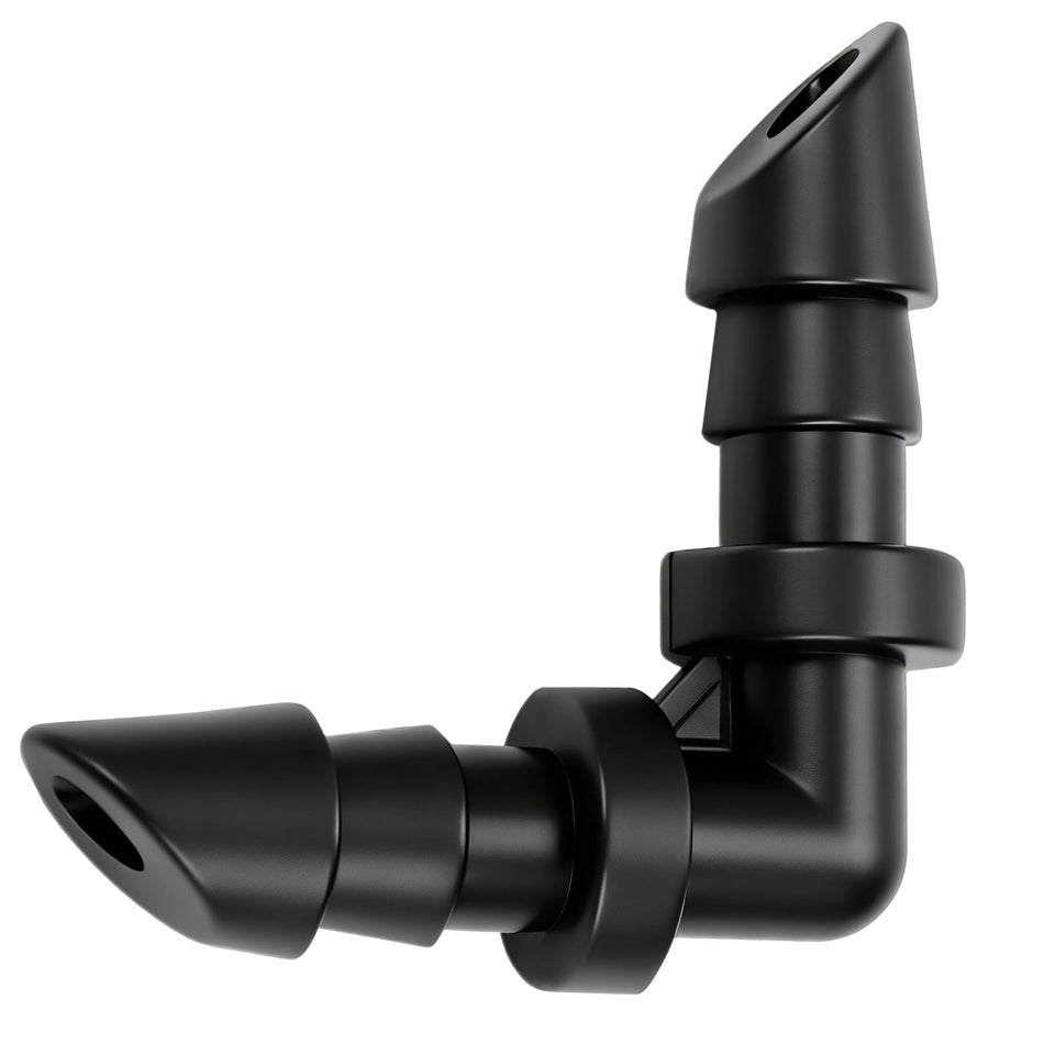 RedChili 90 degree drip elbow connector for tidy right angle irrigation layouts