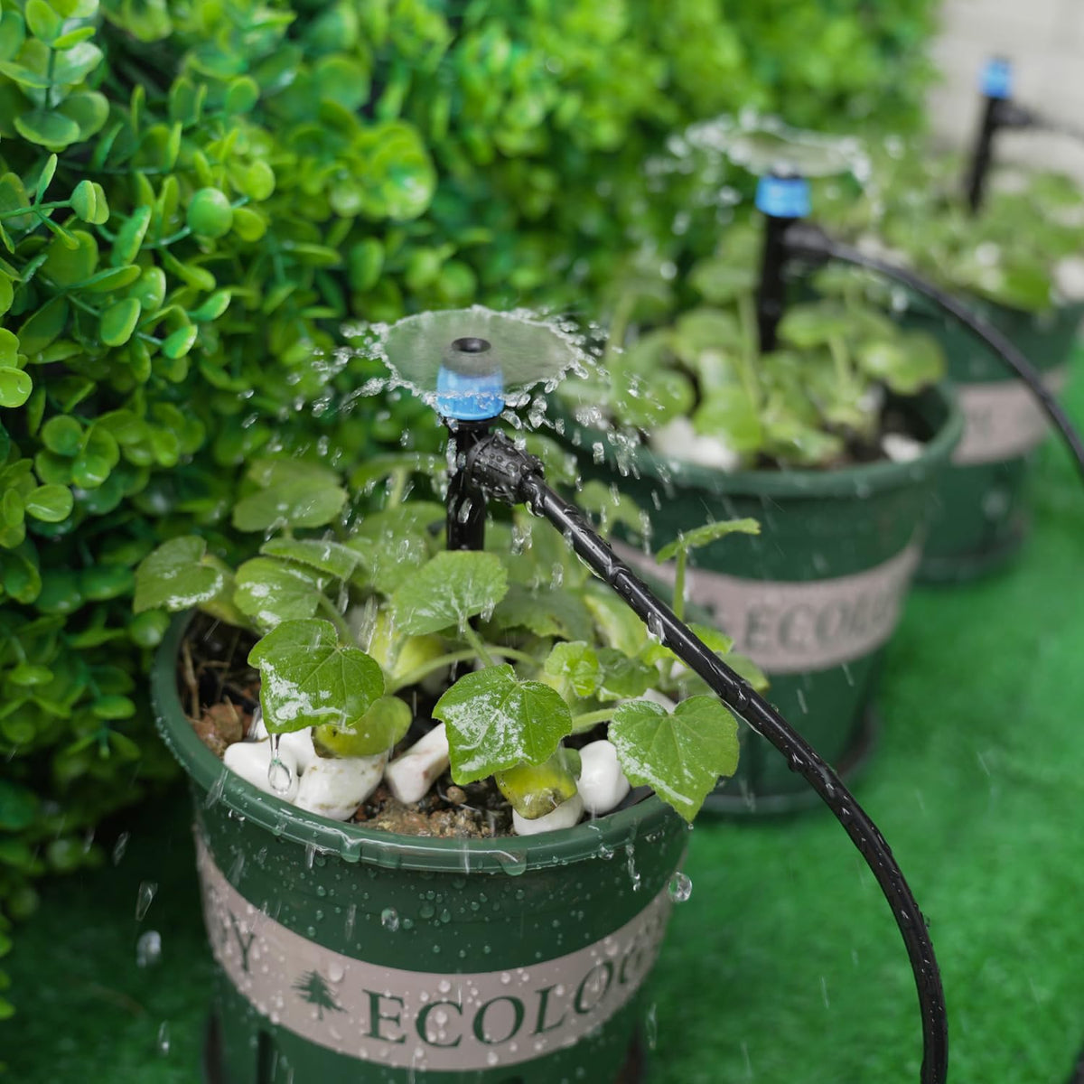 RedChili coverage up to 10 feet diameter demonstrates broad watering reach.