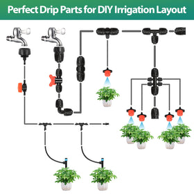 RedChili durable tubing connections reduce leaks during watering.