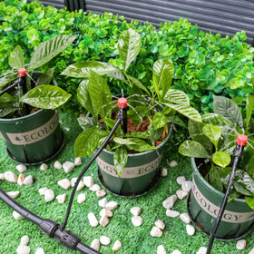 RedChili garden irrigation setup in action for varied layouts