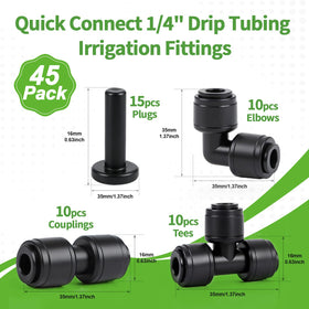 RedChili quick-connect tee provides versatile branch connections for irrigation layouts.