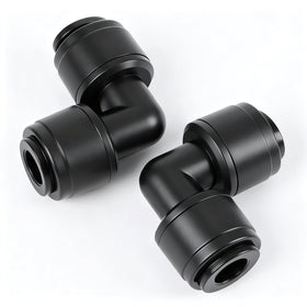 RedChili quick-connect elbow fitting close-up for leak-free irrigation
