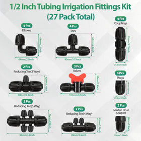 RedChili 1/2in tees enabling flexible, customizable irrigation layouts.