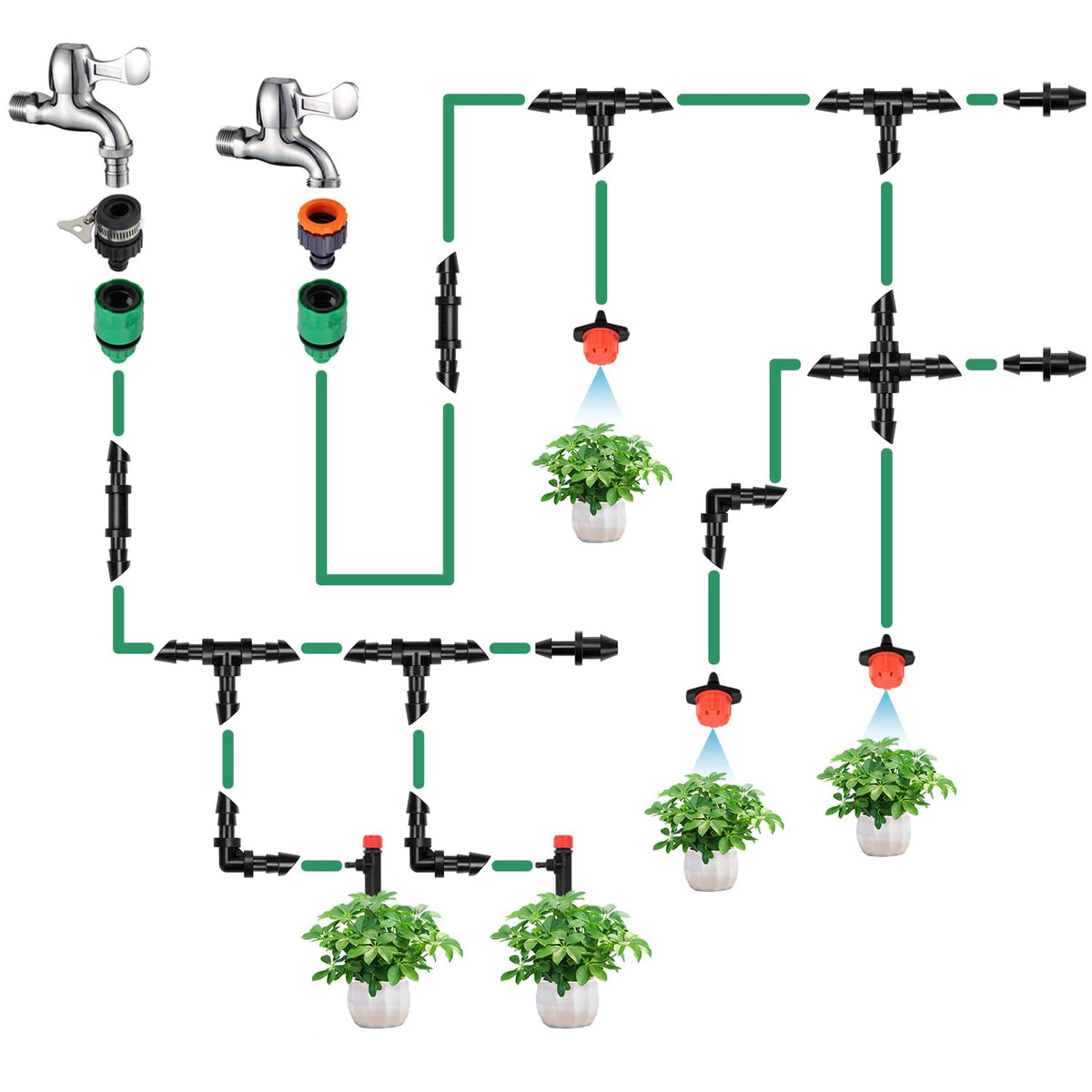 RedChili universal 1/4 barbed coupling for cross-brand compatibility and flexibility