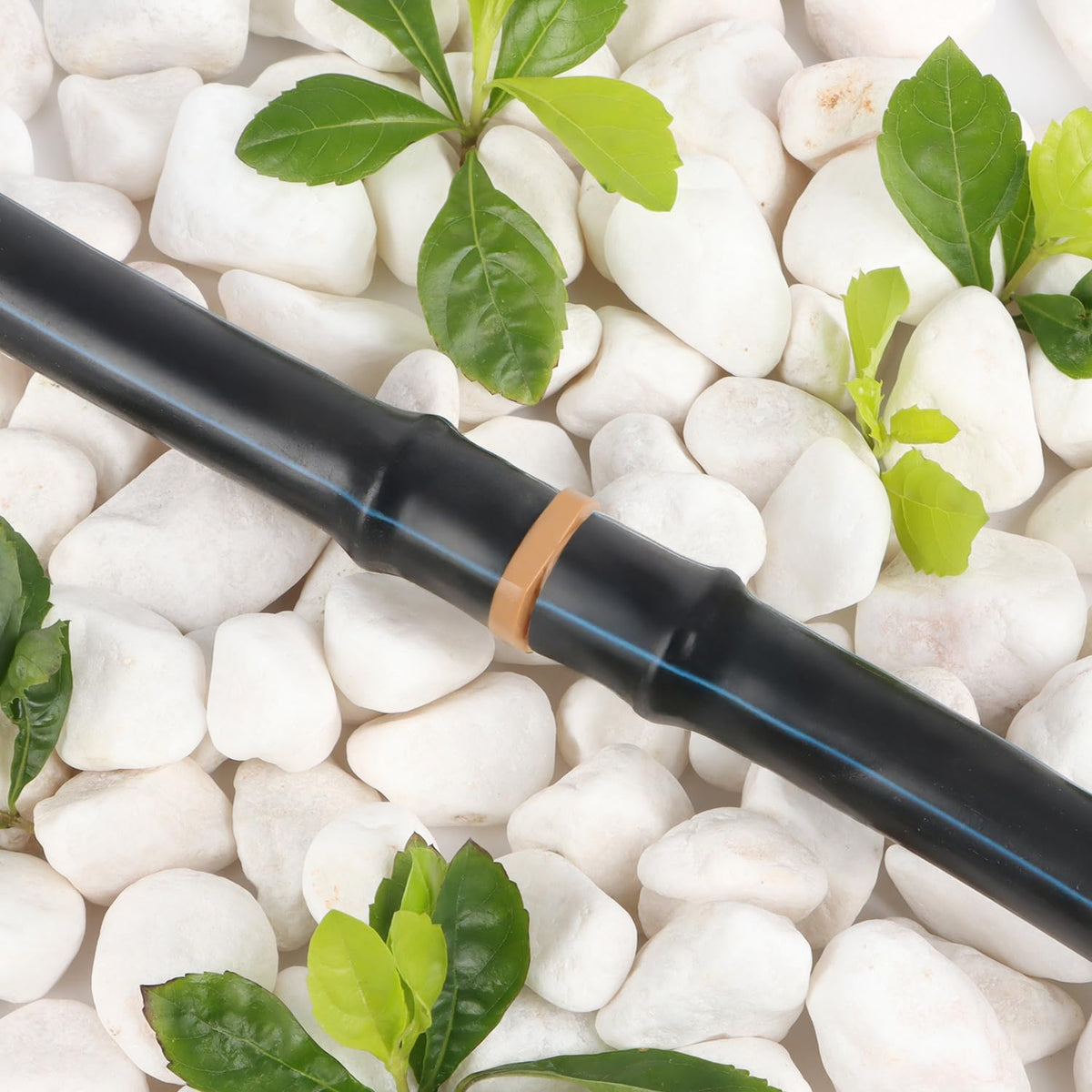 RedChili UV-stable plastic irrigation couplers resist sun exposure for long-lasting garden use.