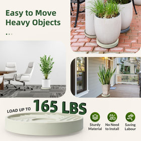 REDHUGO durable PP plant caddy supports heavy pots without bending