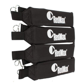 RedMax 511758401 backpack blower strap close-up for comfortable, secure wear.