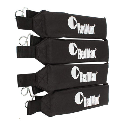 RedMax 511758401 backpack blower strap close-up for comfortable, secure wear.