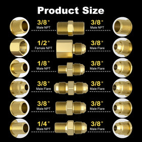 REDPANT brass adapters 6-pack enables versatile propane fittings.