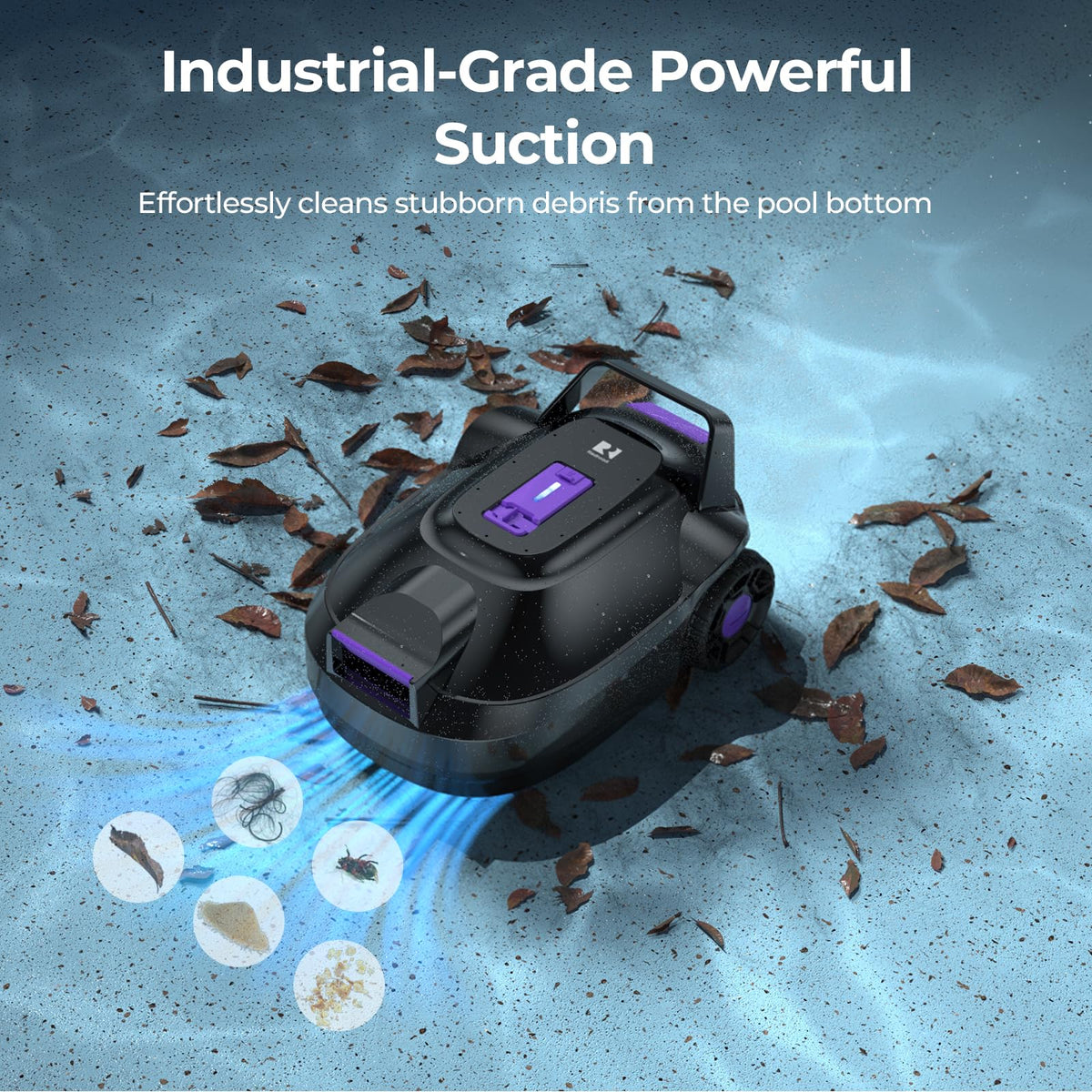 Redroad robotic pool cleaner auto-parking simplifies retrieval after cleaning.