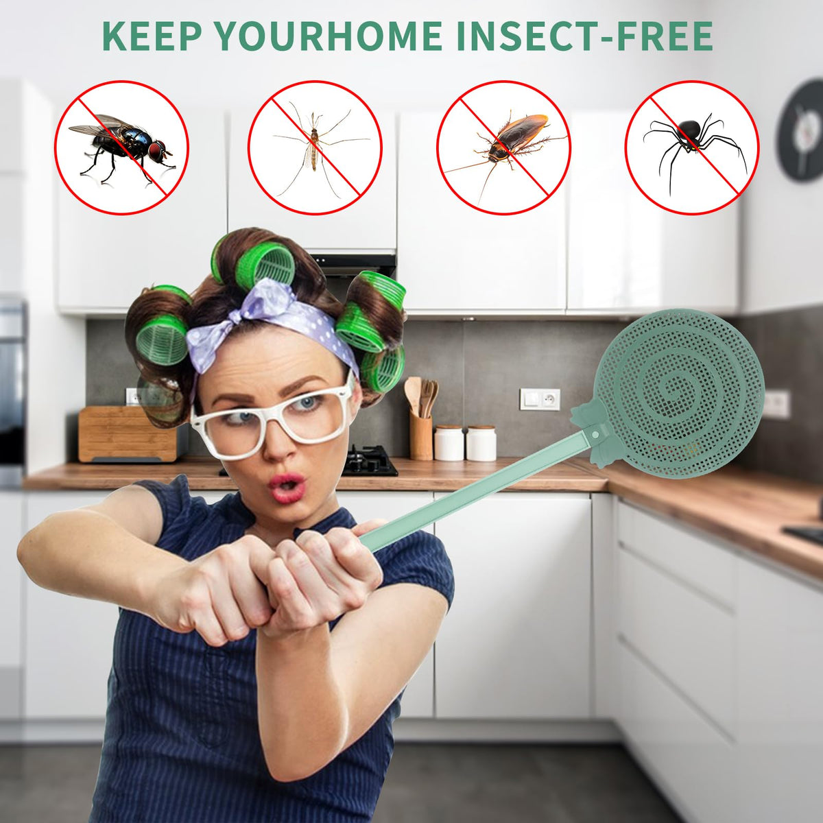 Redtrout fly swatter easy to clean after outdoor or indoor use.