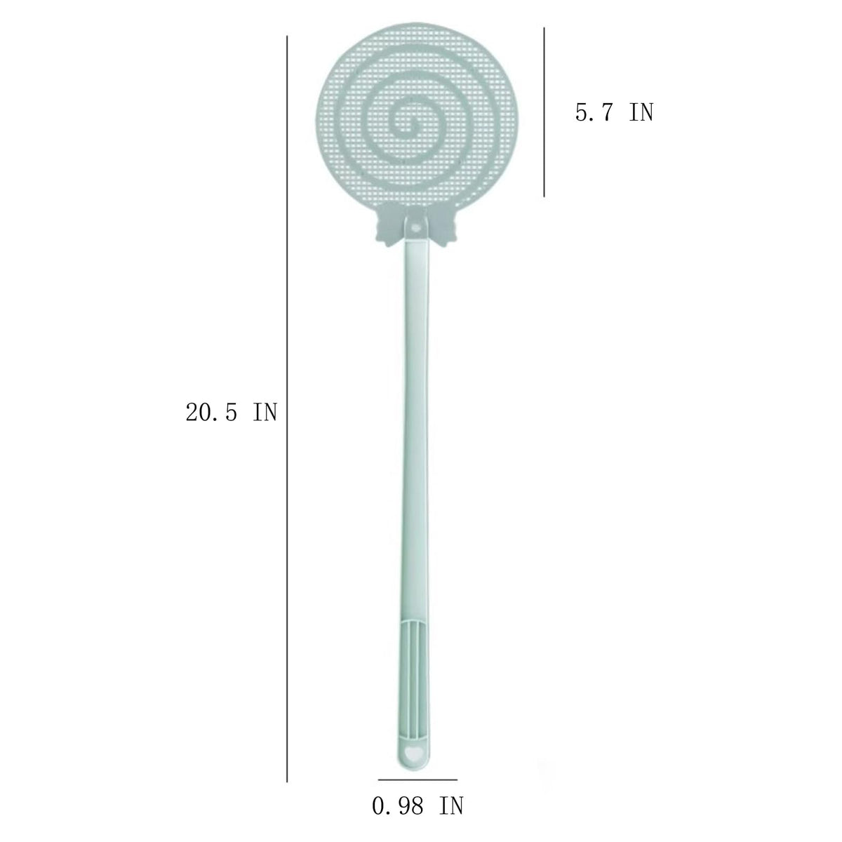 Redtrout fly swatter with hanging hole for easy wall storage.