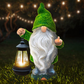 Redwix solar lantern garden ornament suitable for patios and porches.