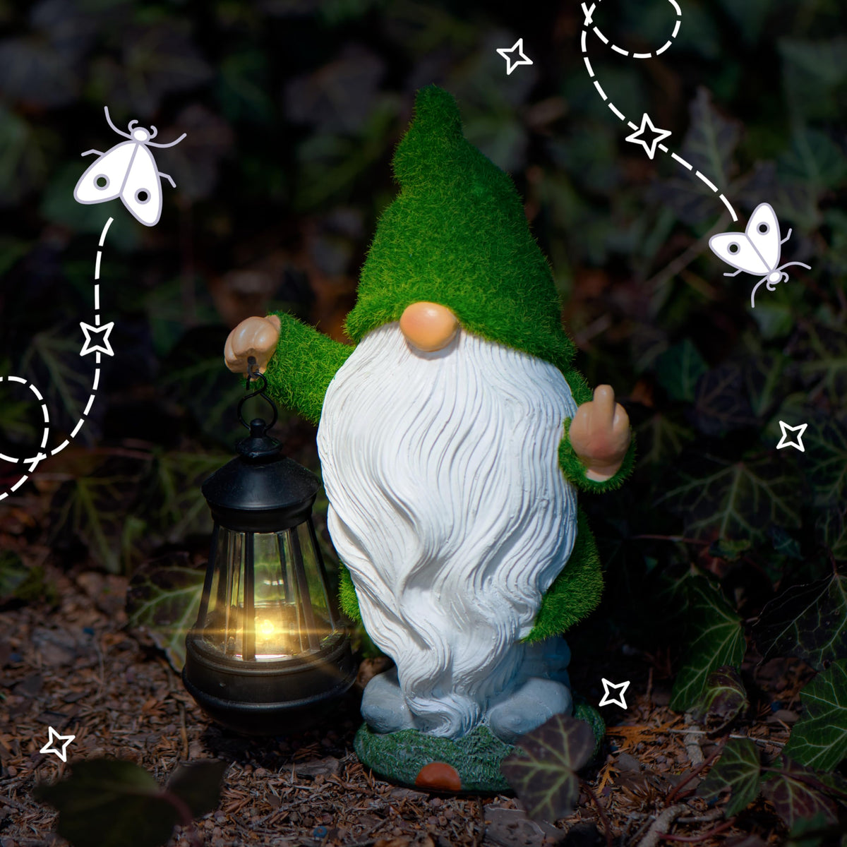 Redwix garden statue makes a playful, gift-worthy accent for any yard.