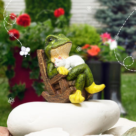 Redwix patio decor statue becomes charming porch focal point