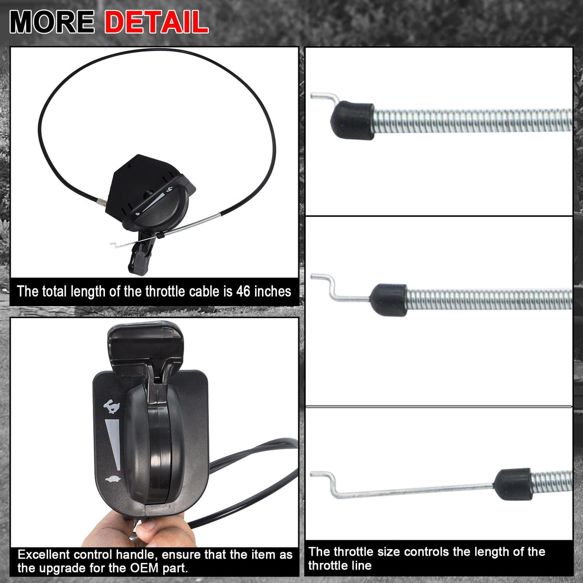 REEPLAR Cub Cadet XT1 LT46 fit visual demonstrates compatibility.