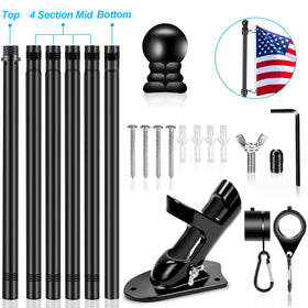 REERON adjustable flag pole sections provide flexible height options
