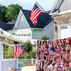REERON aluminum carabiners connect flags securely with grommets