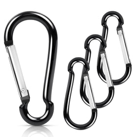 REERON flag pole ring carabiner clip securing grommeted flags on a sturdy pole.