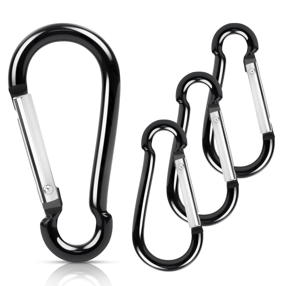 REERON flag pole ring carabiner clip securing grommeted flags on a sturdy pole.