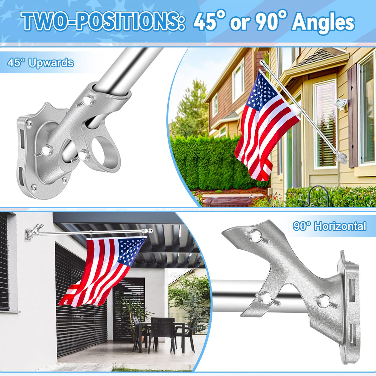 REERON aluminum rustproof construction resists weather for long-lasting outdoor use.