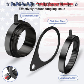REERON grommet-compatible carabiners provide durable flag mounting.
