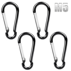 Spring snap hook in aluminum offers lightweight, durable flag attachment that’s easy to snap on.