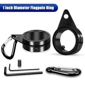 REERON weather-resistant mounting rings keep flags secure in wind.