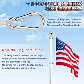 REERON weather-resistant outdoor flag pole designed for home gardens and porches.