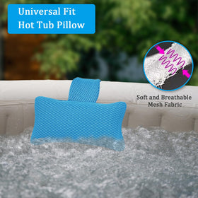 REEZEIVI quick-dry hot tub pillow ready for next soak after washing.