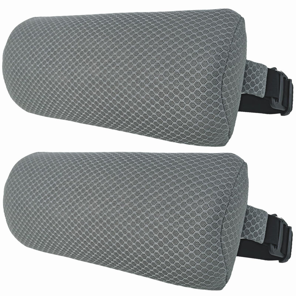 REEZEIVI headrest pillow with 3D air mesh on chaise lounge for supported comfort