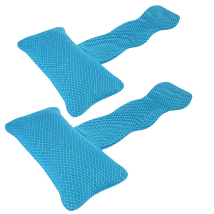 REEZEIVI hot tub headrest pillow with 3D mesh for breathable comfort.