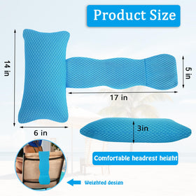 REEZEIVI 3D mesh design shown on hot tub pillow improving airflow during soaks.