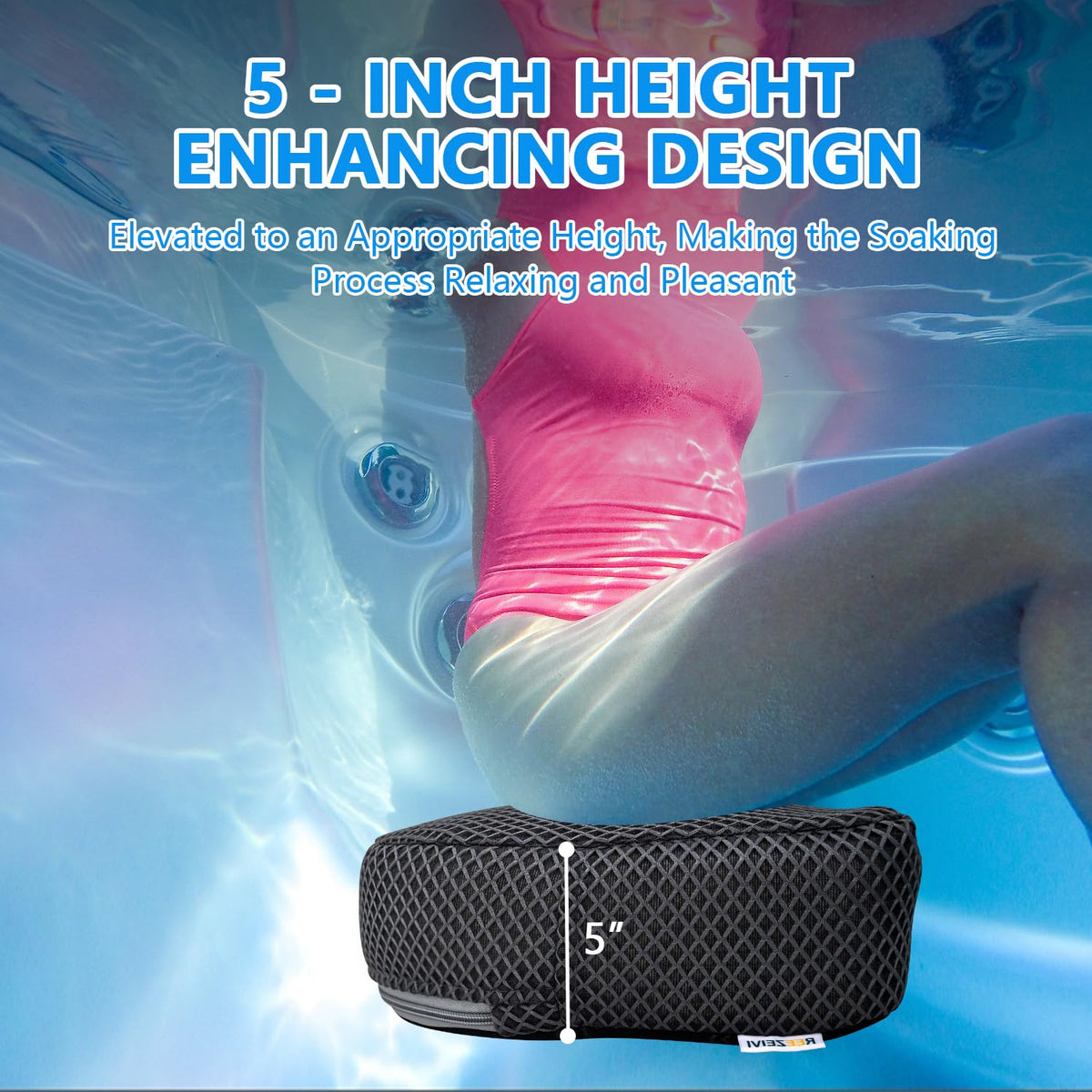 REEZEIVI breathable 3D mesh design dries quickly after use.