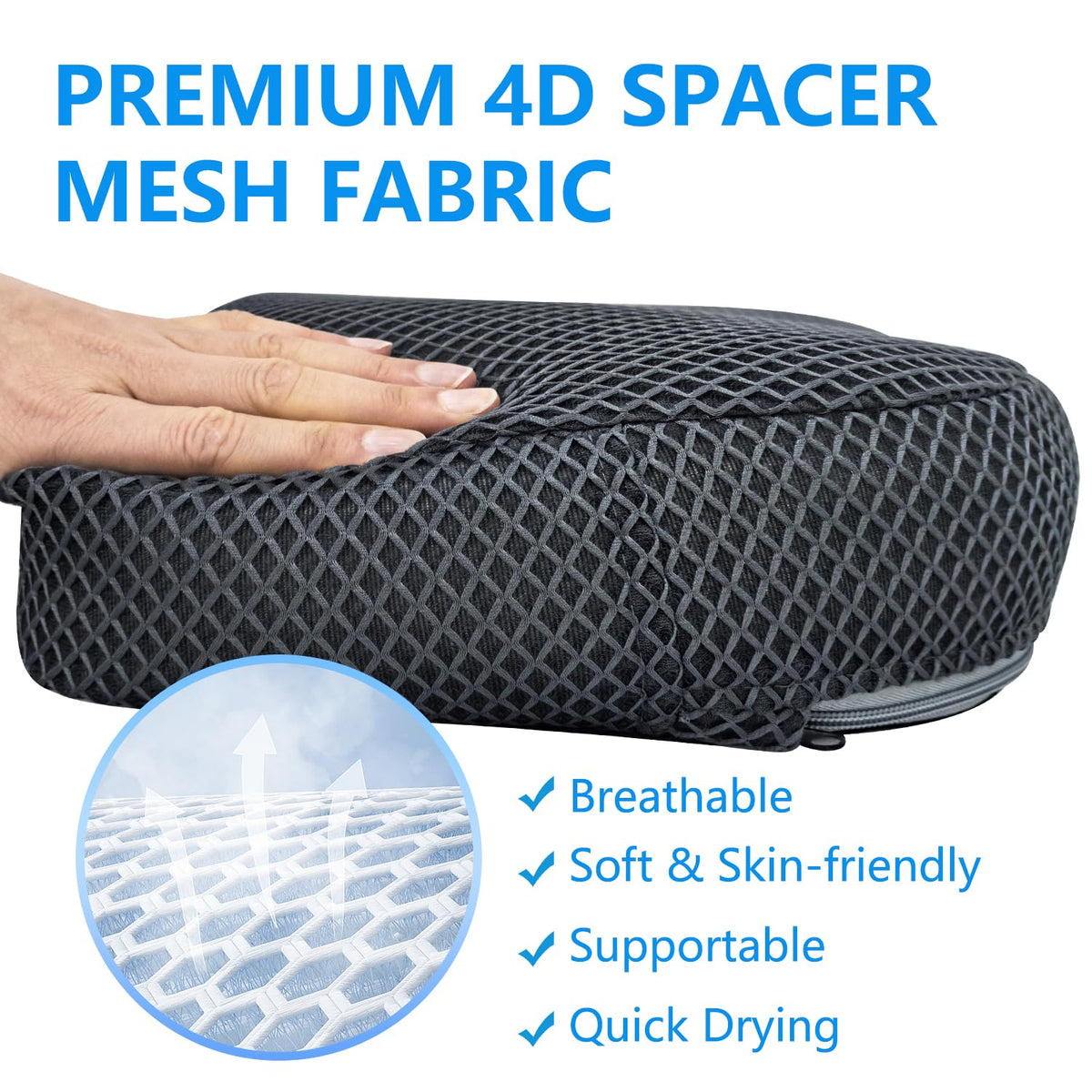 REEZEIVI quick-dry mesh reduces water buildup for faster readiness.