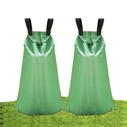 Refasen tree watering bag 20 gallon capacity delivering deep irrigation.