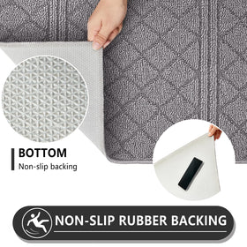 REFETONE door mat with non-slip backing for safer entryways.