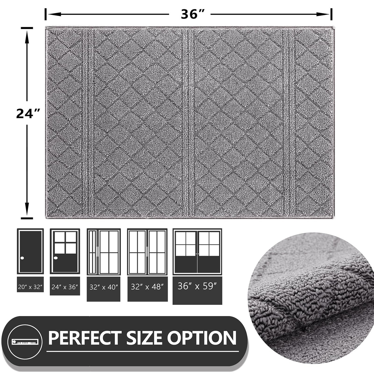 REFETONE high-traffic door mat withstands busy homes.