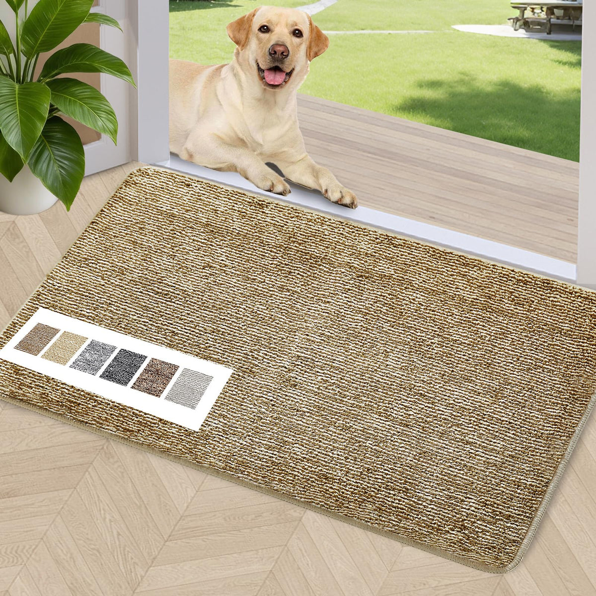 REFETONE indoor doormat at entrance traps dirt and moisture