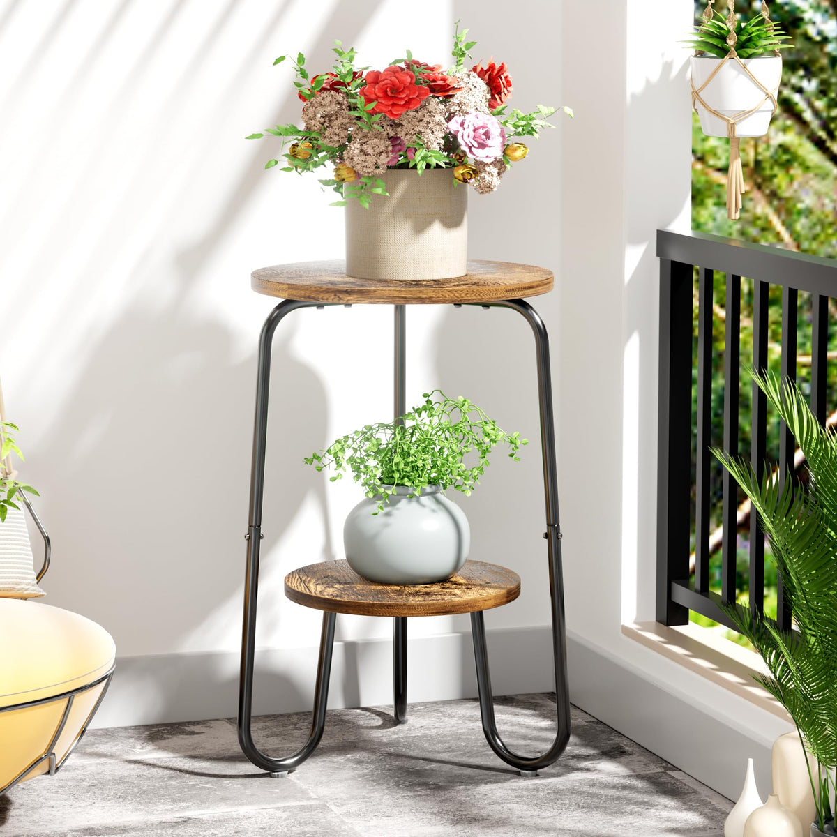 REFGY indoor plant display ideal for living rooms, balconies, and covered patios