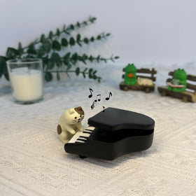 Refintural hand-painted cat figurines add whimsy to home or fairy garden