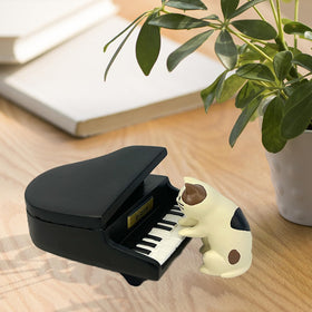 Refintural no-sound piano statue durable resin for long-lasting decor
