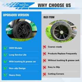 Refitial all-terrain traction – widened 1.75 inch tire in action
